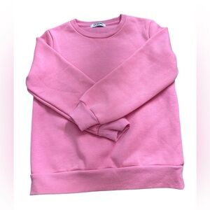Girls Jia Hing pink crewneck sweatshirt